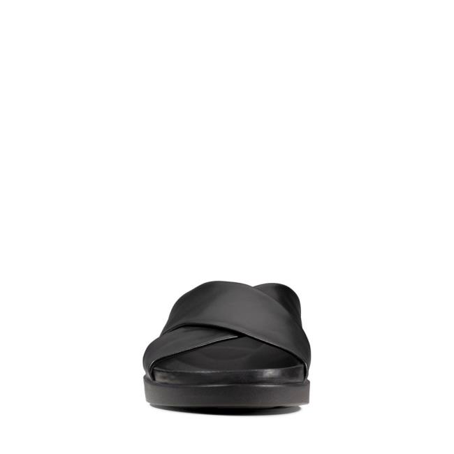 Men's Clarks Sunder Cross Sandals Black | CLK643MZA