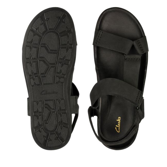 Men's Clarks Sunder Range Sandals Black | CLK619JWB