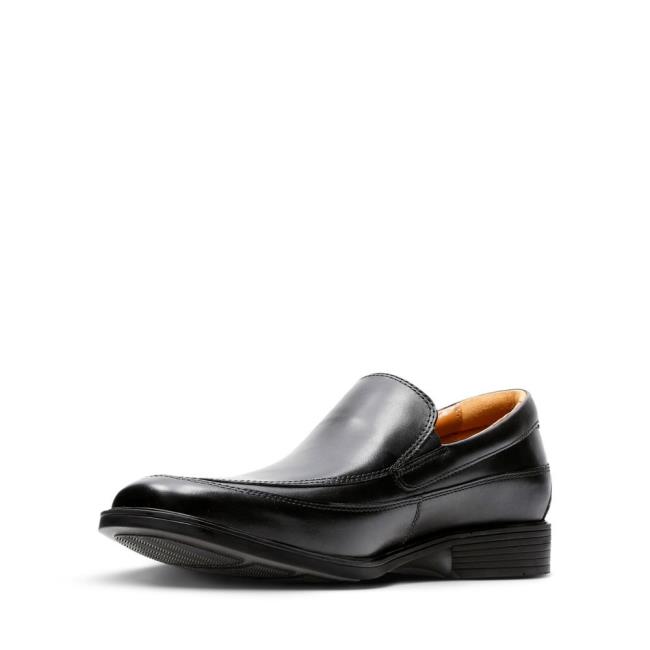 Men's Clarks Tilden Free Black Shoes Black | CLK357EZV