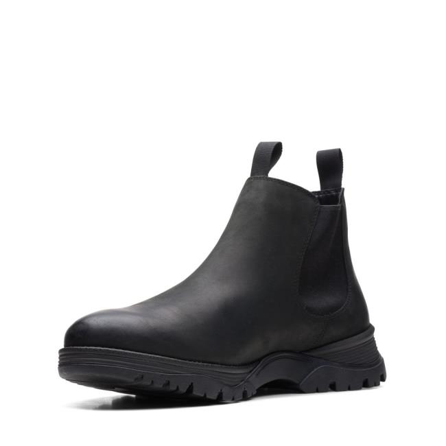 Men's Clarks Topton Chelsea Chelsea Boots Black | CLK894HLQ