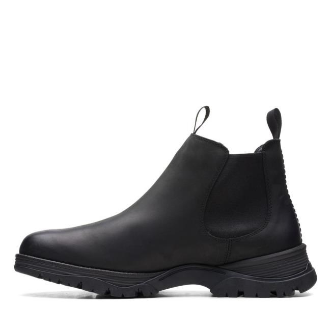 Men's Clarks Topton Chelsea Chelsea Boots Black | CLK894HLQ