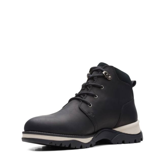 Men's Clarks Topton Mid GORE-TEX Ankle Boots Black | CLK162QAE