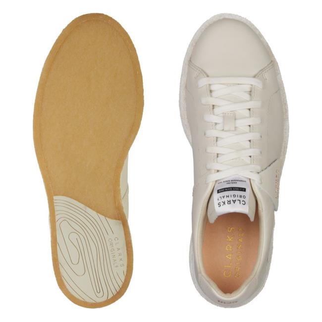 Men's Clarks Tormatch Sneakers White | CLK921HYU