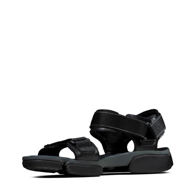 Men's Clarks Tri Cove Trail Sandals Black | CLK461BGL