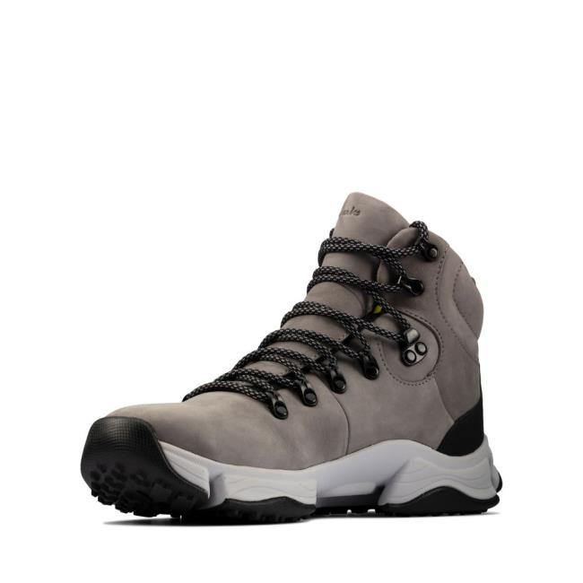 Men's Clarks Tri Path Hi GORE-TEX Sneakers Grey | CLK573UXN