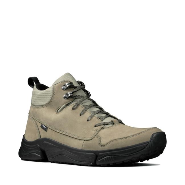 Men's Clarks Tri Path Hike Sneakers Olive | CLK840PAQ