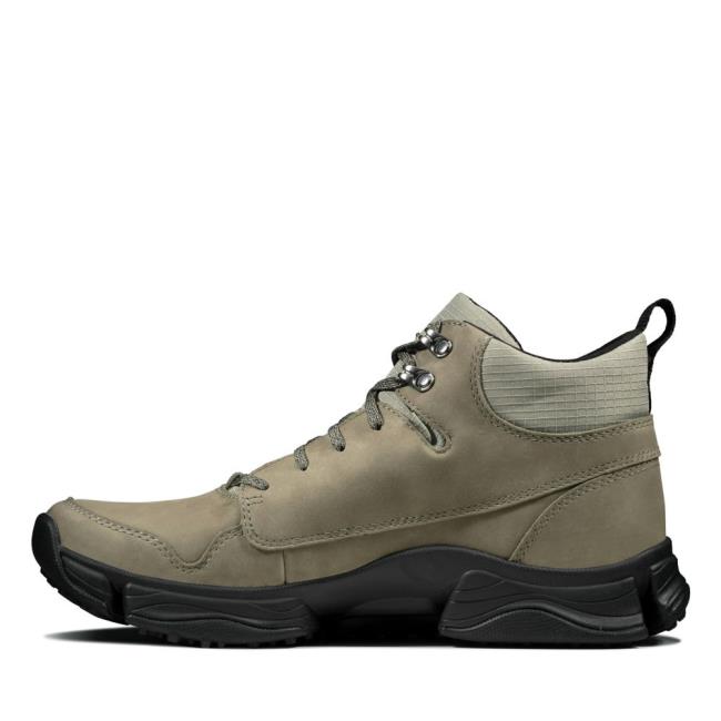 Men's Clarks Tri Path Hike Sneakers Olive | CLK840PAQ