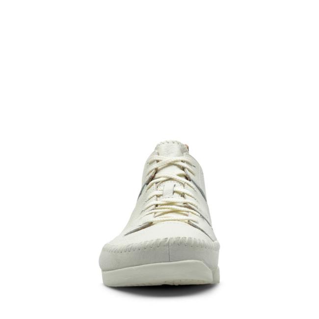 Men's Clarks Trigenic Flex Sneakers White | CLK431MIO