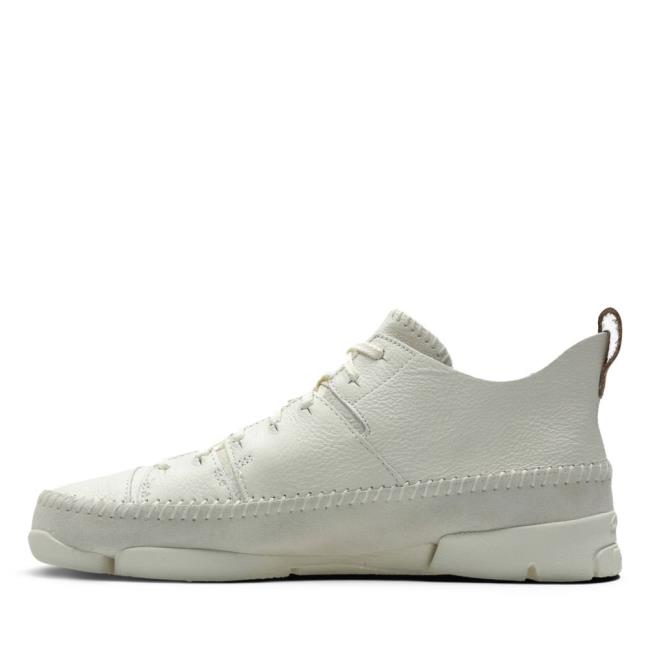 Men's Clarks Trigenic Flex Sneakers White | CLK431MIO