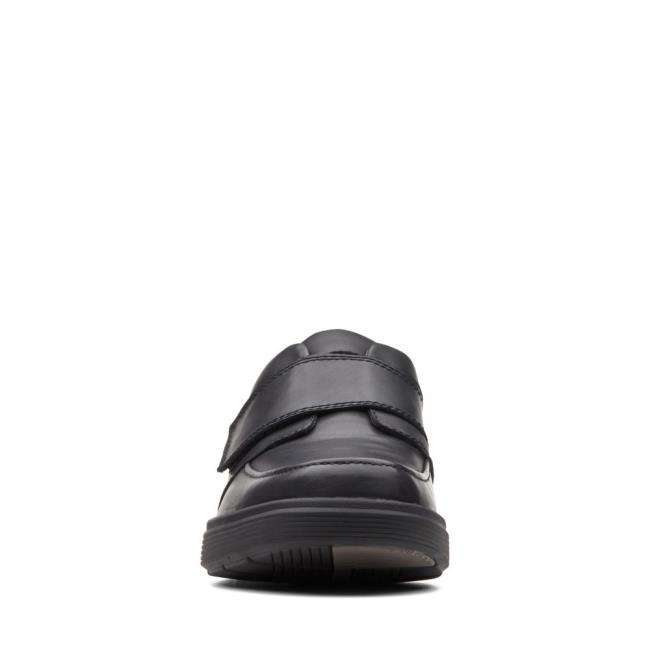 Men's Clarks Un Abode Strap Black Shoes Black | CLK769KRG