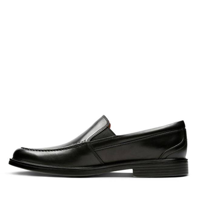 Men's Clarks Un Aldric Slip Loafers Black | CLK362GWK