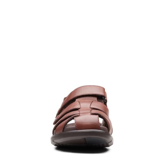 Men's Clarks Unwilmore Ray Sandals Brown | CLK945RWZ