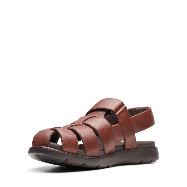 Men's Clarks Unwilmore Ray Sandals Brown | CLK945RWZ