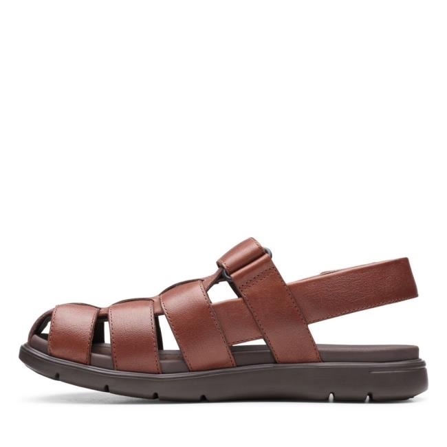 Men's Clarks Unwilmore Ray Sandals Brown | CLK945RWZ