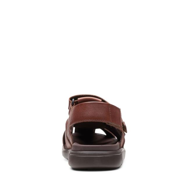 Men's Clarks Unwilmore Ray Sandals Brown | CLK945RWZ