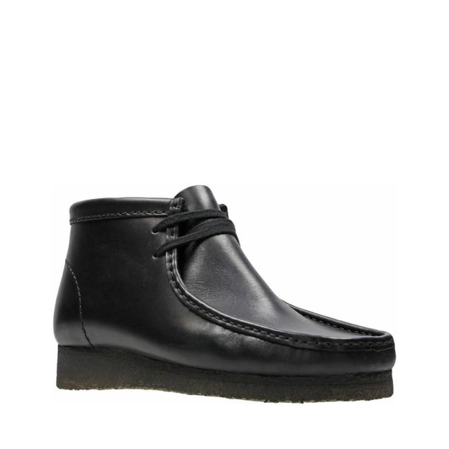 Men's Clarks Wallabee Boot Originals Boots Black | CLK120EFC