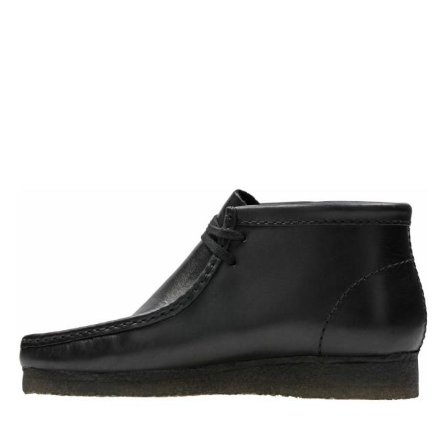 Men's Clarks Wallabee Boot Originals Boots Black | CLK120EFC