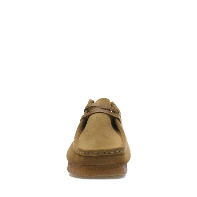 Men's Clarks Wallabee Casual Boots Khaki | CLK259LMU