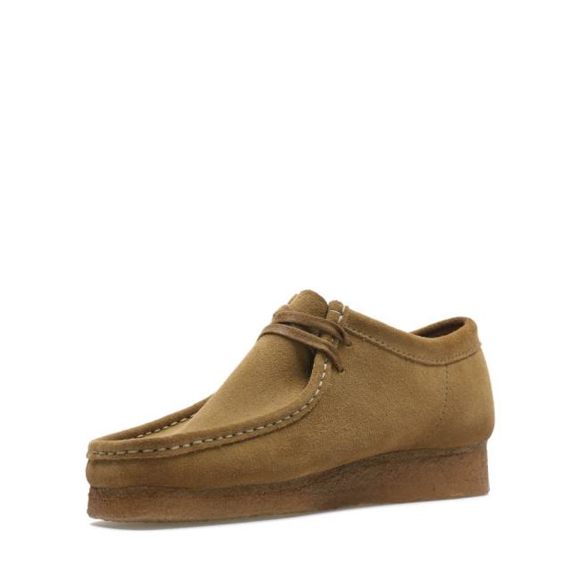 Men's Clarks Wallabee Casual Boots Khaki | CLK259LMU