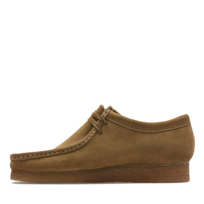 Men's Clarks Wallabee Casual Boots Khaki | CLK259LMU