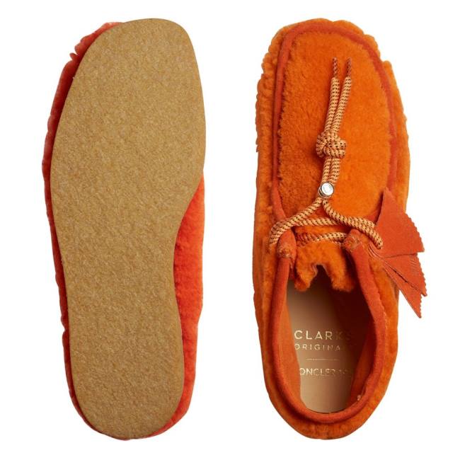 Men's Clarks Wallabee Casual Boots Orange | CLK498XOQ