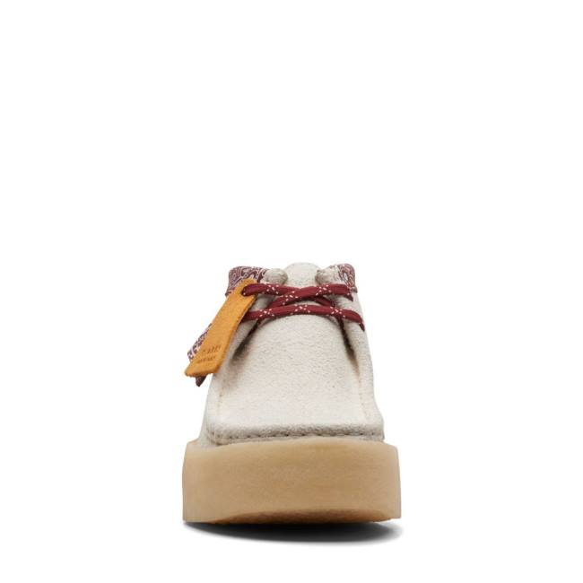 Men's Clarks Wallabee Cup Casual Boots White | CLK590RAD