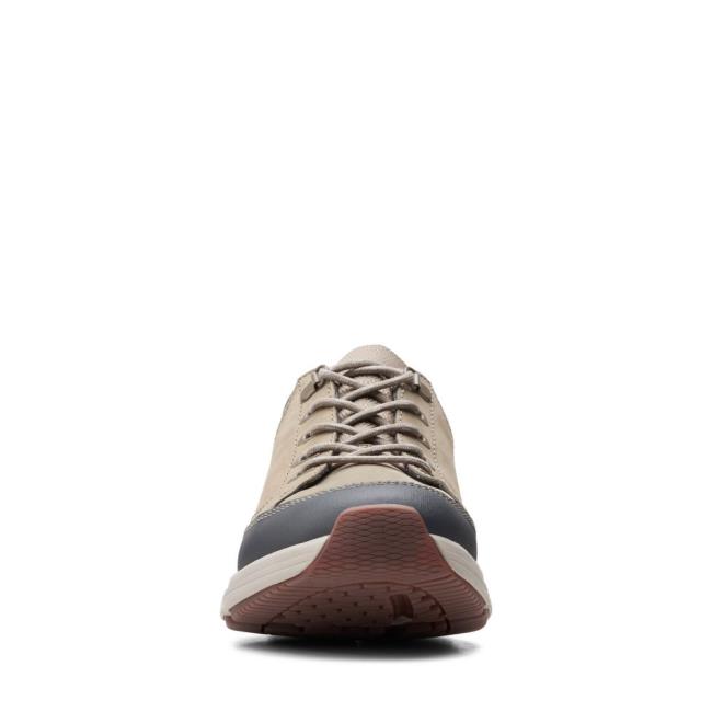 Men's Clarks Wave 2.0 Vibe Sneakers Olive | CLK906YKA