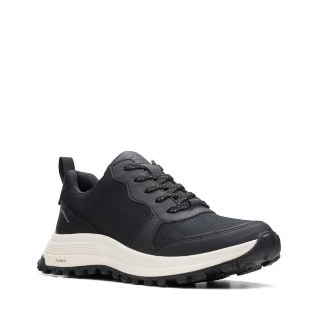 Women's Clarks ATL Trek Free Waterproof Sneakers Black | CLK756YEM