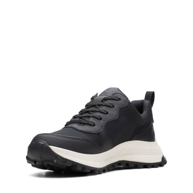 Women's Clarks ATL Trek Free Waterproof Sneakers Black | CLK756YEM