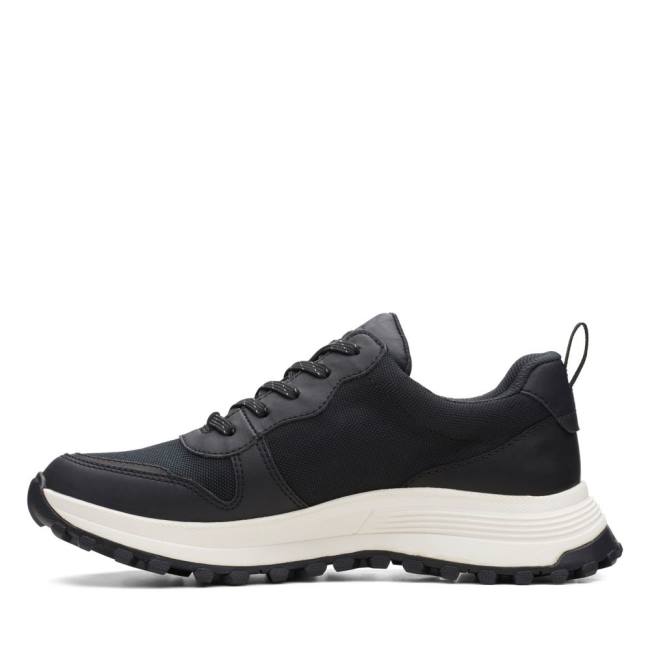 Women's Clarks ATL Trek Free Waterproof Sneakers Black | CLK756YEM