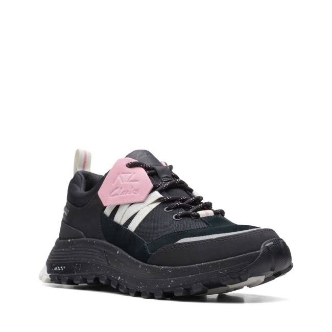 Women's Clarks ATL Trek Path GORE-TEX Sneakers Black | CLK862TVR