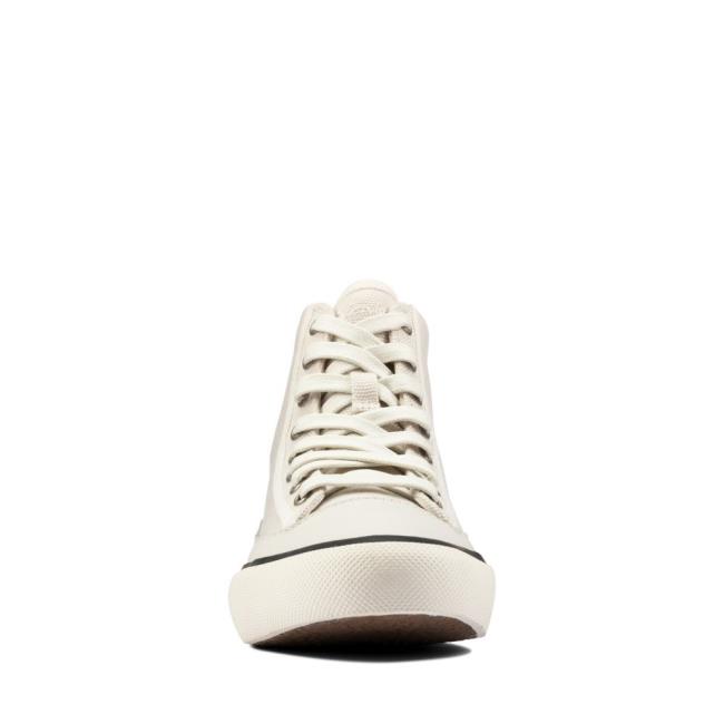 Women's Clarks Aceley Hi Sneakers White | CLK819PHI