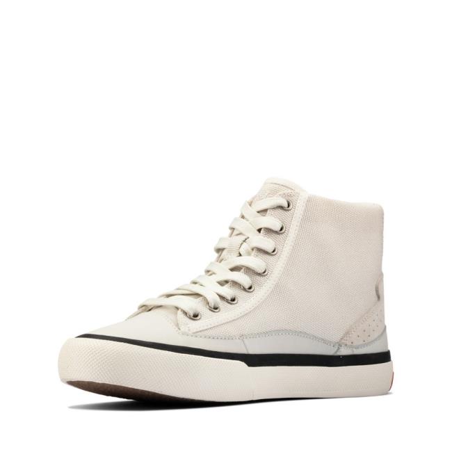 Women's Clarks Aceley Hi Sneakers White | CLK819PHI