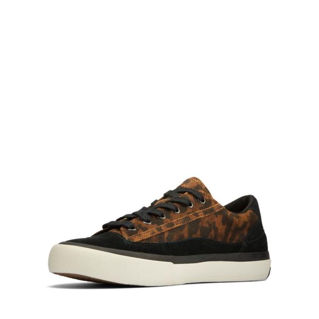 Women's Clarks Aceley Lace Sneakers Leopard | CLK438TZH