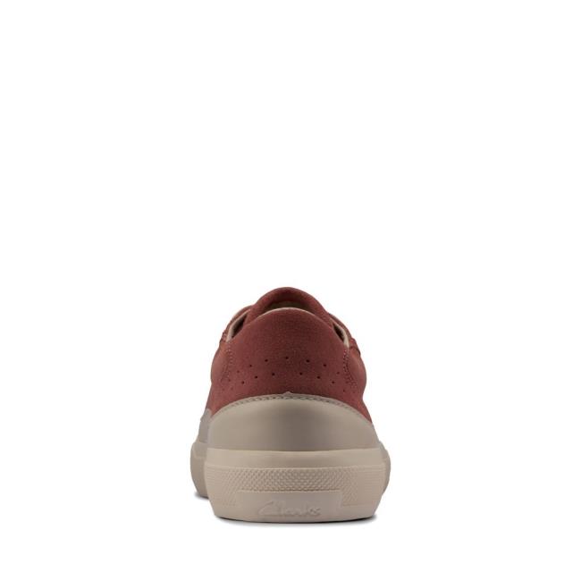 Women's Clarks Aceley Lace Sneakers Rose | CLK814SWP