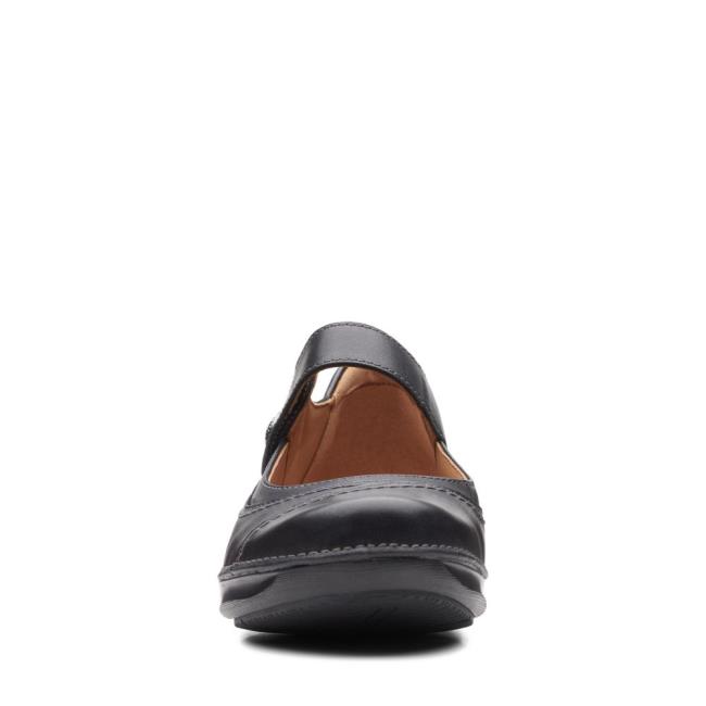 Women's Clarks Appley Walk Black Shoes Black | CLK748KHW