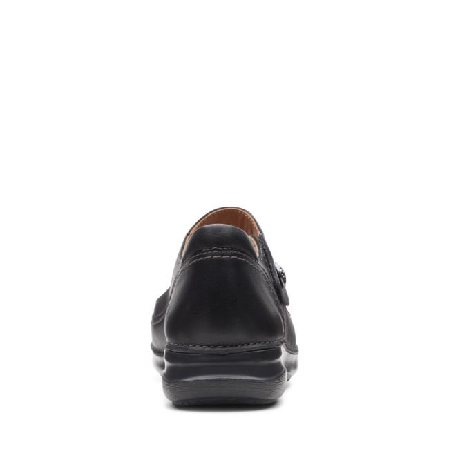 Women's Clarks Appley Walk Black Shoes Black | CLK748KHW