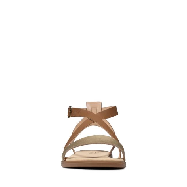 Women's Clarks Bay Rosie Sandals Brown | CLK421ZEK