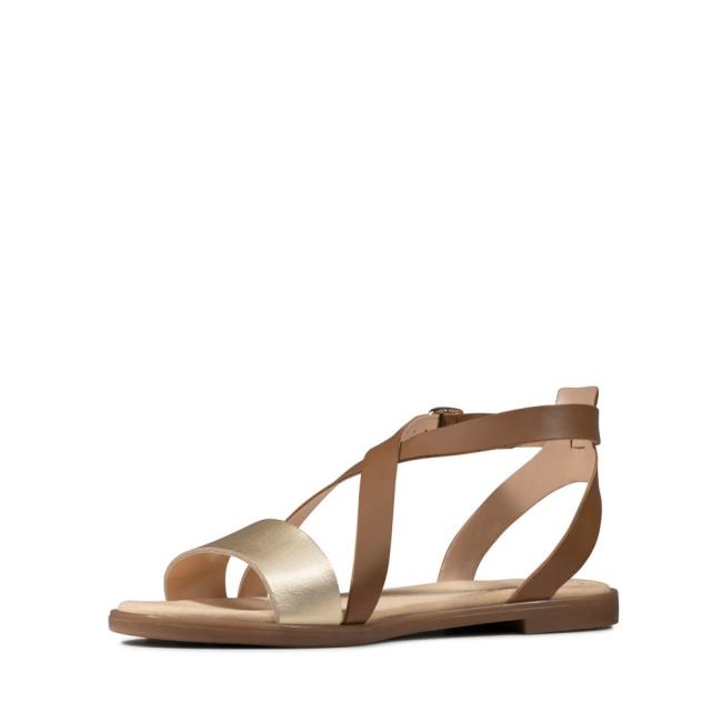 Women's Clarks Bay Rosie Sandals Brown | CLK421ZEK