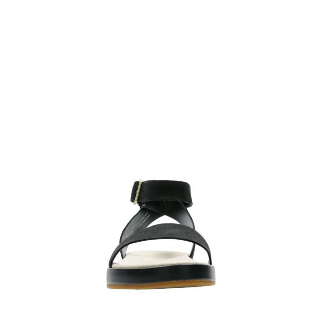 Women's Clarks Botanic Ivy Sandals Black | CLK185BYX