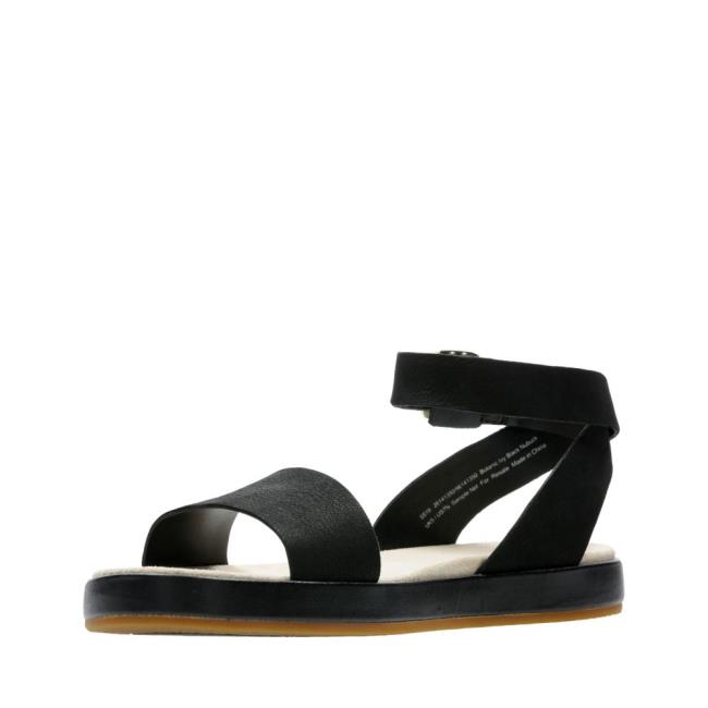 Women's Clarks Botanic Ivy Sandals Black | CLK185BYX