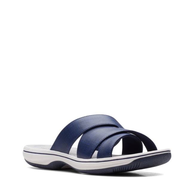 Women's Clarks Brinkley Grove Sandals Dark Navy | CLK125CVW