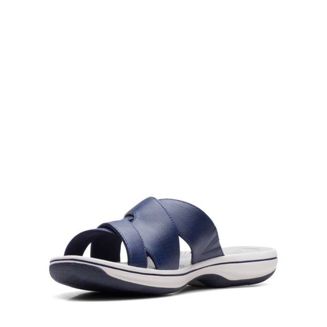 Women's Clarks Brinkley Grove Sandals Dark Navy | CLK125CVW