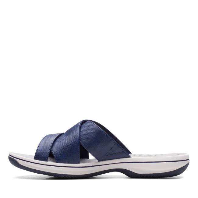 Women's Clarks Brinkley Grove Sandals Dark Navy | CLK125CVW