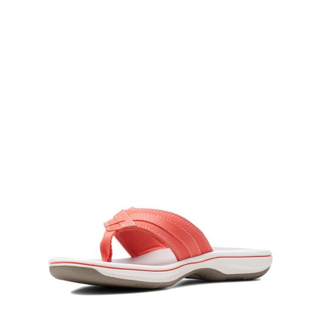 Women's Clarks Brinkley Sea Sandals Light Coral | CLK897NBE