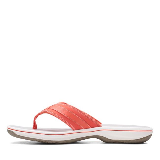 Women's Clarks Brinkley Sea Sandals Light Coral | CLK897NBE