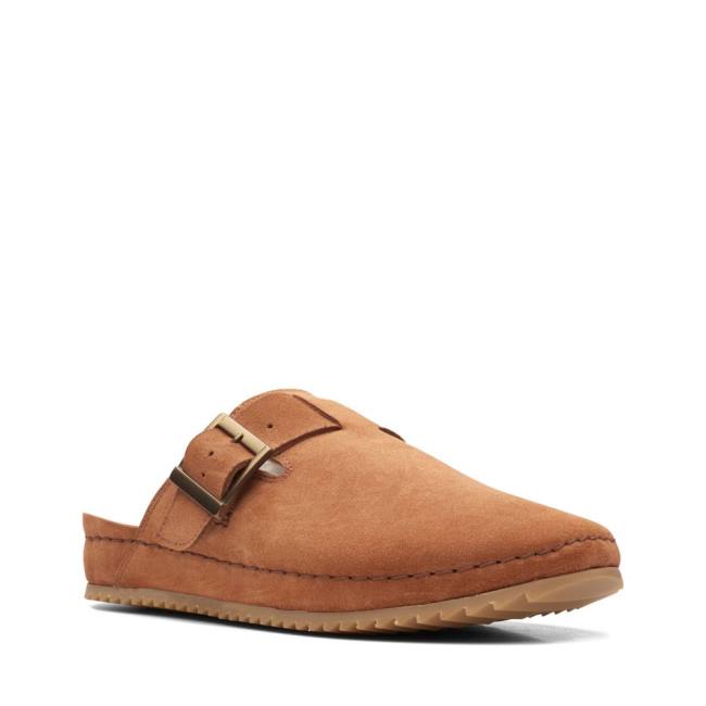 Women's Clarks Brookleigh Mule Slippers Brown | CLK280VXB