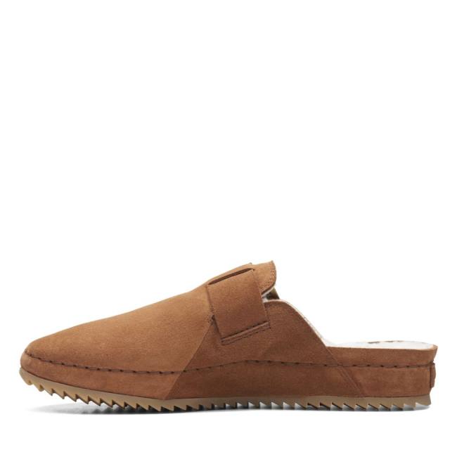 Women's Clarks Brookleigh Mule Slippers Brown | CLK280VXB