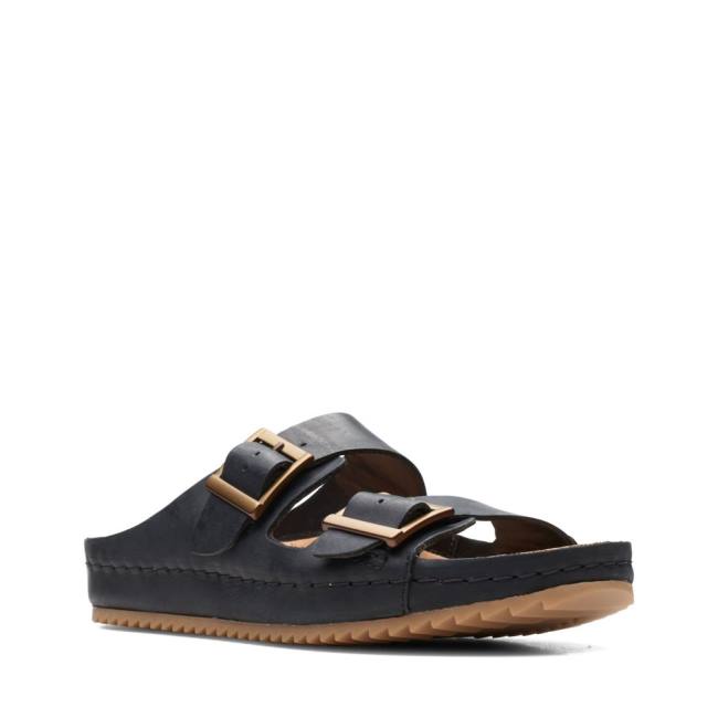 Women's Clarks Brookleigh Sun Sandals Black | CLK764SPT