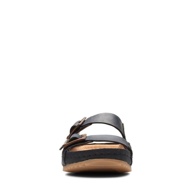 Women's Clarks Brookleigh Sun Sandals Black | CLK764SPT